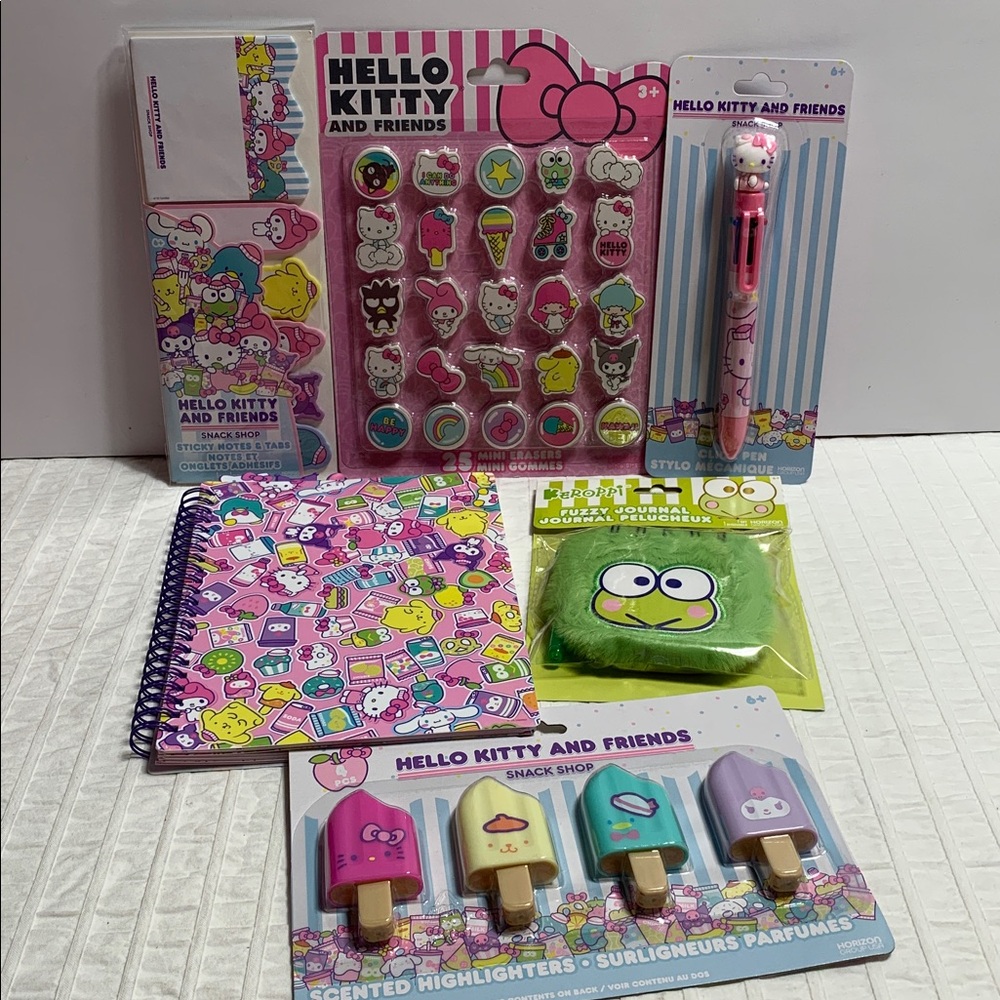 Hello Kitty & Friends & Snack Shop School/Journal Merch Bundle by Sanrio